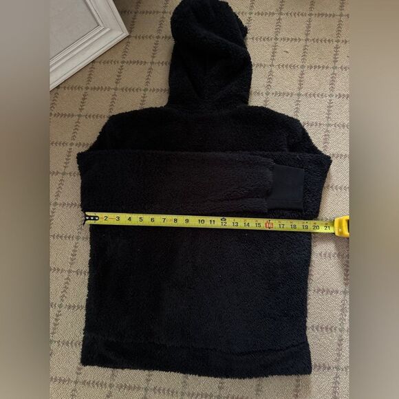 ATM Teddy Bear black long sleeved hooded jacket with front zipper M - Picture 6 of 7